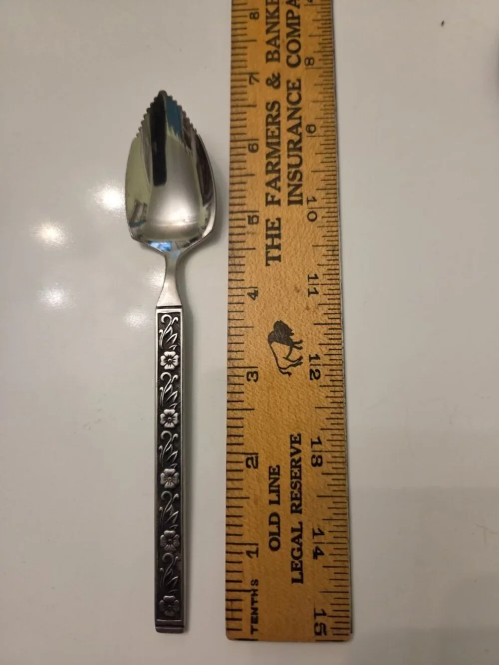 Gold Standard Night Blossom Grapefruit Spoons Serrated Set 4 Japan Flowers